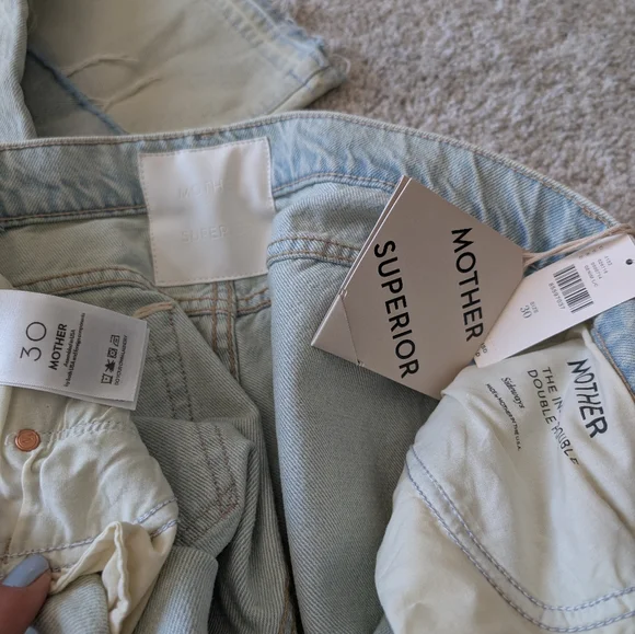 Mother Superior The Insider Double Double Hover Sideways Jeans size 30 N… - Picture 10 of 12